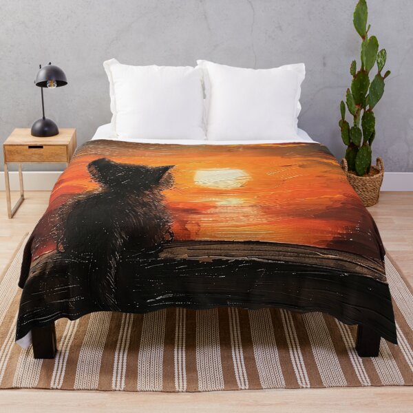 Item preview, Kitten watching the sunset designed and sold by CatsAndDogs-TF.