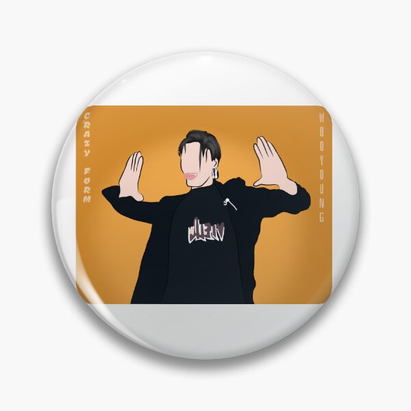 Item preview, Wooyoung of Ateez From Crazy Form designed and sold by ArtRaftPro.