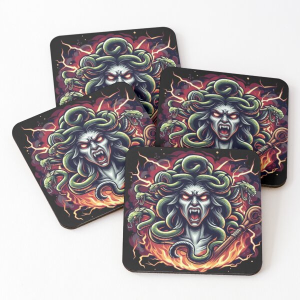 Item preview, “Enchanting Medusa: A Mythical Portrait” designed and sold by DarkSideArtz.