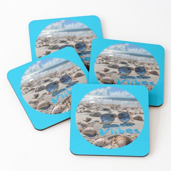 Item preview, Coastal Serenity Scribbles: Handwritten "Beach Vibes" designed and sold by Ace Apparel  Attire.