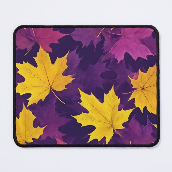 Item preview, YELLOW AND VIOLET MAPLE LEAVES designed and sold by Ciervo Primavera.
