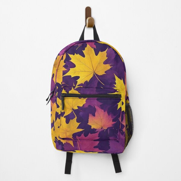 Item preview, YELLOW AND VIOLET MAPLE LEAVES designed and sold by Ciervo Primavera.