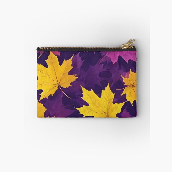 Item preview, YELLOW AND VIOLET MAPLE LEAVES designed and sold by Ciervo Primavera.