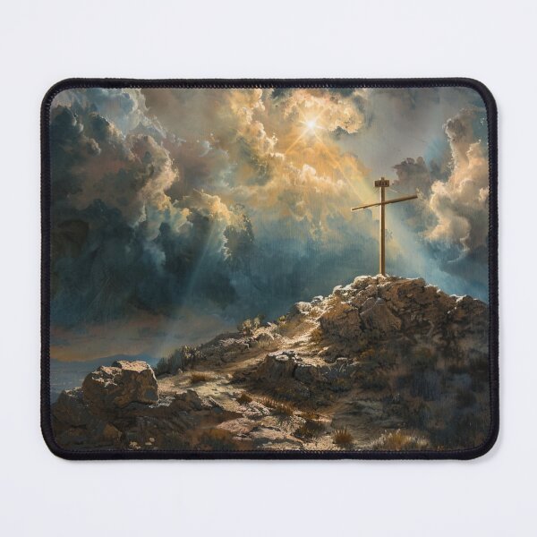 Item preview, Cross of Christ on the mountain designed and sold by Crinkl.