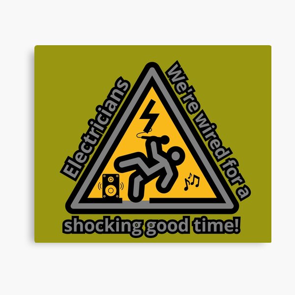 Item preview, Electricians shock, Electricians we're wired for a shocking good time, shock, designed and sold by GOLDENGARDENART.