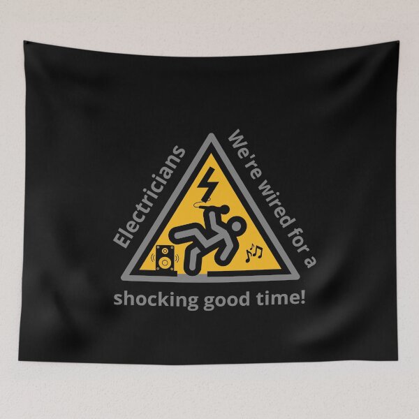 Item preview, Electricians shock, Electricians we're wired for a shocking good time, shock, designed and sold by GOLDENGARDENART.