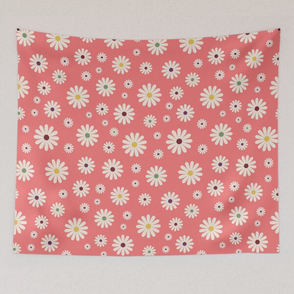 Item preview, Coral Gemstone Daisy Dreams Pattern designed and sold by ClaudiaFlores.