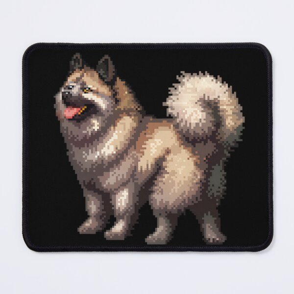 Item preview, 16-bit Pixel Art Keeshond designed and sold by CUTEDOGGIEZ.