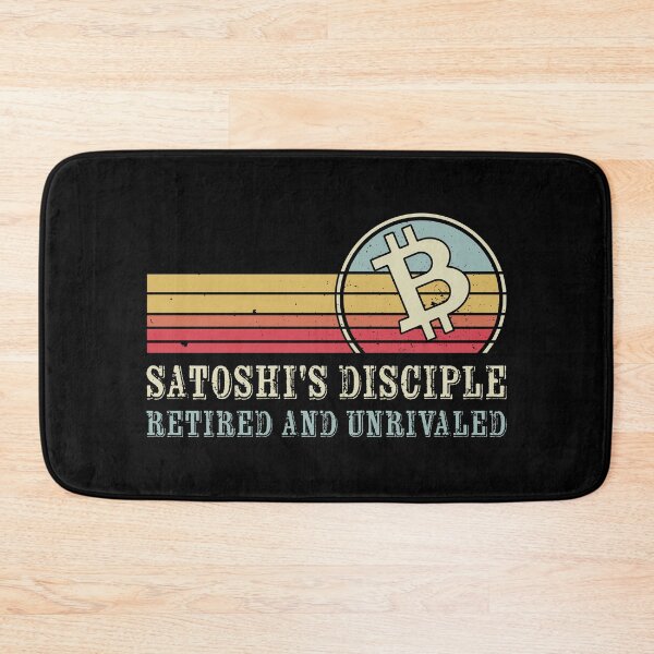 Item preview, Satoshi's disciple, retired and unrivaled | Crypto Funny designed and sold by Mobius Spot Collective.