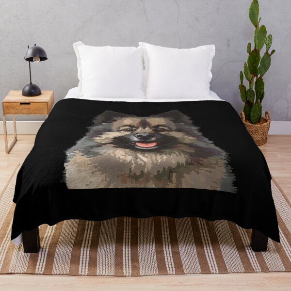 Item preview, Pixel Portrait Keeshond designed and sold by CUTEDOGGIEZ.