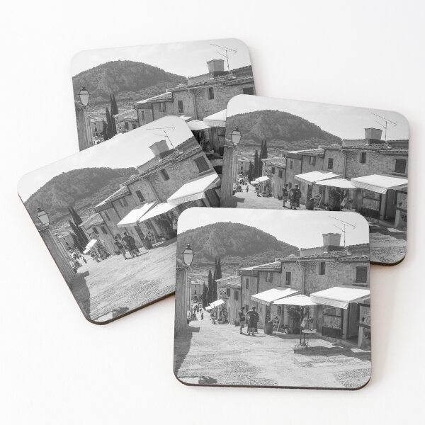 Item preview, Looking Down Calvari Steps Pollensa Town Black And White designed and sold by GG WALL ART.