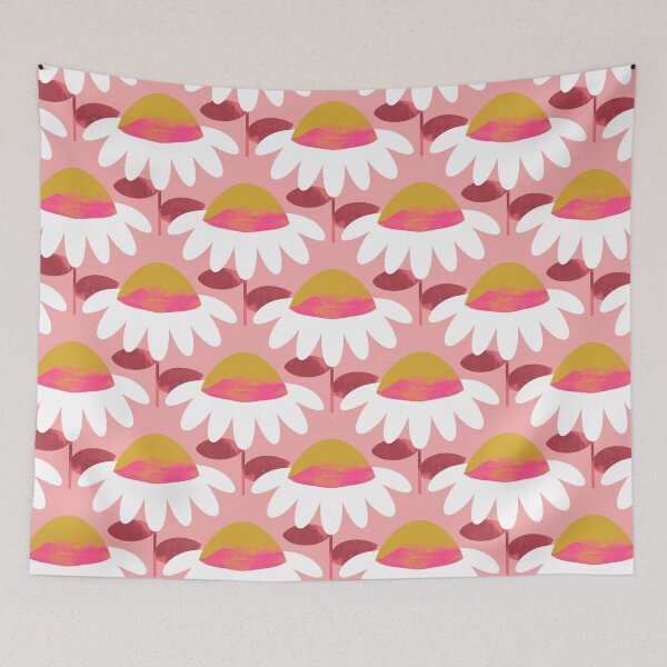Item preview, Floral Simplicity - Pink and Ochre designed and sold by marialindemann.