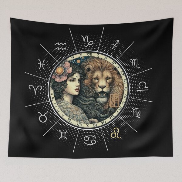 Item preview, ZODIAC Leo - Astrological LEO - LEO - ZODIAC sign - Van Gogh style - 2 designed and sold by ArtProjectShop.