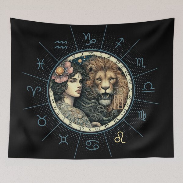 Item preview, ZODIAC Leo - Astrological LEO - LEO - ZODIAC sign - Van Gogh style - 3 designed and sold by ArtProjectShop.