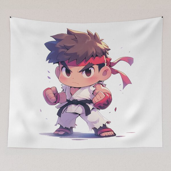 Item preview, chibi ryu street fighter designed and sold by skateras.