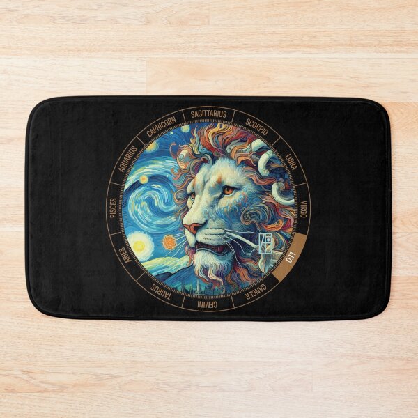 Aperçu de l'œuvre ZODIAQUE Lion - LEO Astrologique - LEO - Signe du ZODIAQUE - Style Van Gogh - 7 créée et vendue par ArtProjectShop.