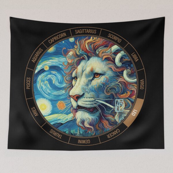 Item preview, ZODIAC Leo - Astrological LEO - LEO - ZODIAC sign - Van Gogh style - 7 designed and sold by ArtProjectShop.