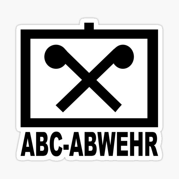 ABC Abwehr; Tactical Sign; Germany; Sticker
