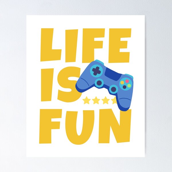 Item preview, Life Is Fun  Gaming / Gamer designed and sold by ricricswert.