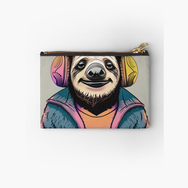 Item preview, A sloth in oversized headhones designed and sold by Boxing Kangaroo Retail Company.