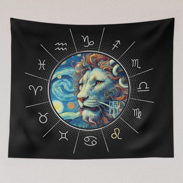 Item preview, ZODIAC Leo - Astrological LEO - LEO - ZODIAC sign - Van Gogh style - 8 designed and sold by ArtProjectShop.