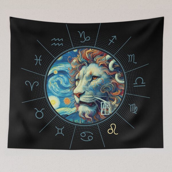 Item preview, ZODIAC Leo - Astrological LEO - LEO - ZODIAC sign - Van Gogh style - 9 designed and sold by ArtProjectShop.