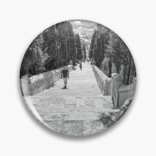 Item preview,  Calvari Steps Busker Pollensa Town Mallorca designed and sold by GG WALL ART.