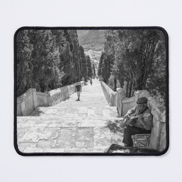 Item preview,  Calvari Steps Busker Pollensa Town Mallorca designed and sold by GG WALL ART.