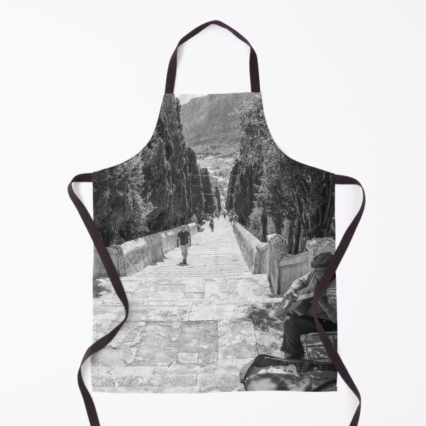 Item preview, Calvari Steps Busker Pollensa Town Mallorca designed and sold by GG WALL ART.
