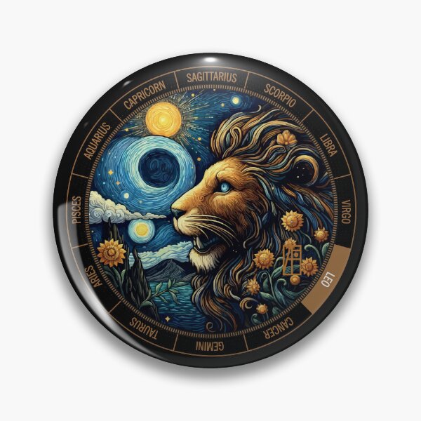 Item preview, ZODIAC Leo - Astrological LEO - LEO - ZODIAC sign - Van Gogh style - 10 designed and sold by ArtProjectShop.