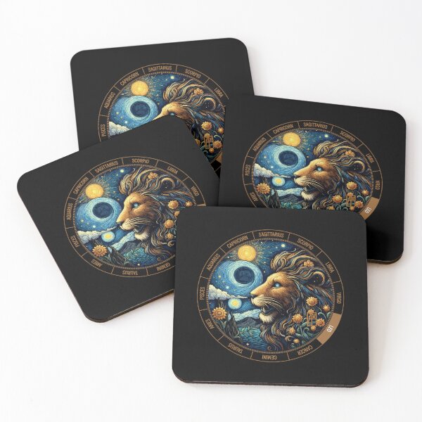 Item preview, ZODIAC Leo - Astrological LEO - LEO - ZODIAC sign - Van Gogh style - 10 designed and sold by ArtProjectShop.