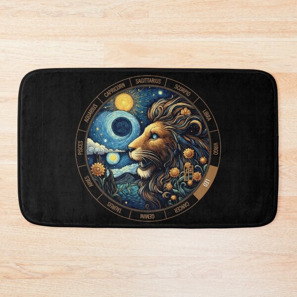 Aperçu de l'œuvre ZODIAQUE Lion - LEO Astrologique - LEO - Signe du ZODIAQUE - Style Van Gogh - 10 créée et vendue par ArtProjectShop.