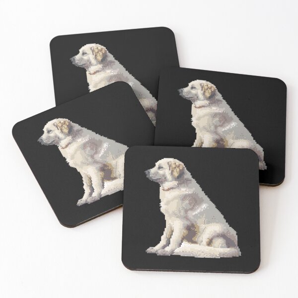 Item preview, Pixel Portrait Kuvasz designed and sold by CUTEDOGGIEZ.