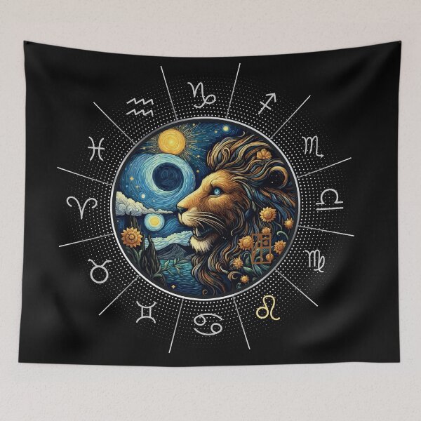 Item preview, ZODIAC Leo - Astrological LEO - LEO - ZODIAC sign - Van Gogh style - 11 designed and sold by ArtProjectShop.