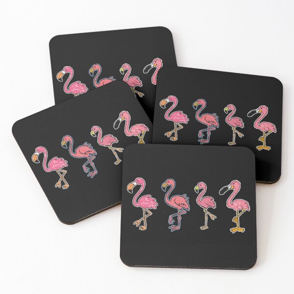 Item preview, crayon flamingo animals designed and sold by FORPOTATOPARTY.