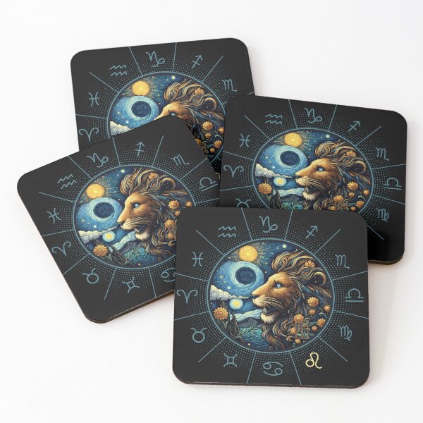 Artikelvorschau, ZODIAC Leo - Astrologischer LEO - LEO - ZODIAC-Zeichen - Van-Gogh-Stil - 12 entworfen und verkauft von ArtProjectShop.