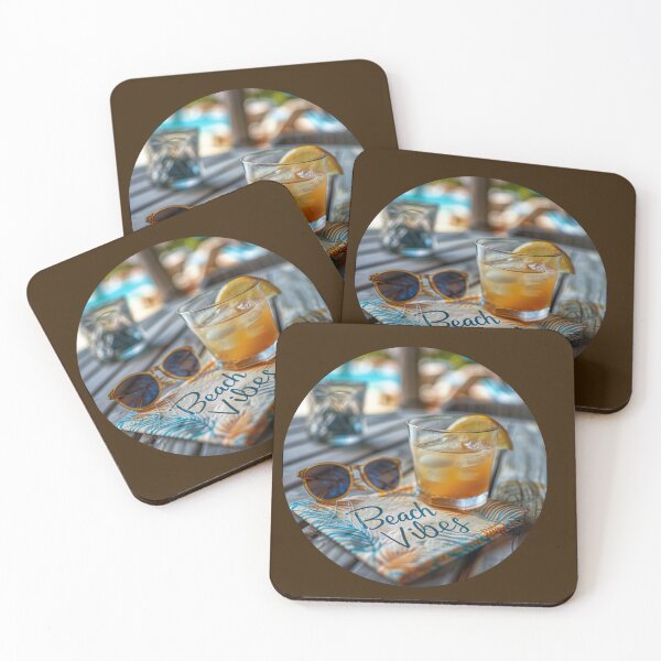 Item preview, Refreshing Evening Sketch: Handwriting "Beach Vibes" on Napkin designed and sold by Ace Apparel  Attire.