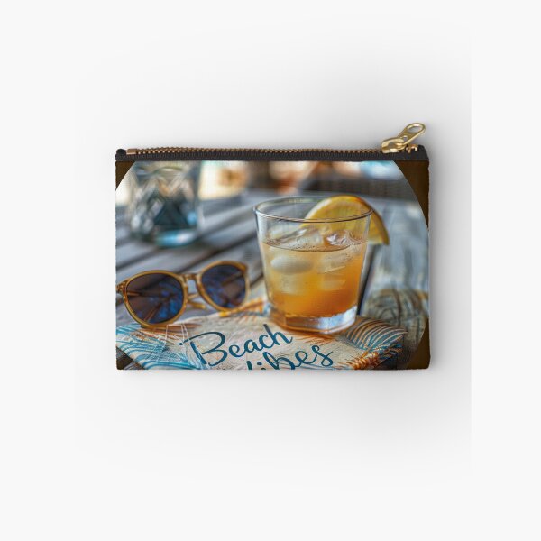 Item preview, Refreshing Evening Sketch: Handwriting "Beach Vibes" on Napkin designed and sold by Ace Apparel  Attire.