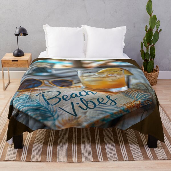 Item preview, Refreshing Evening Sketch: Handwriting "Beach Vibes" on Napkin designed and sold by Ace Apparel Attire.