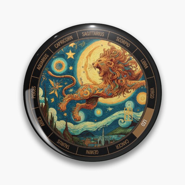 Item preview, ZODIAC Leo - Astrological LEO - LEO - ZODIAC sign - Van Gogh style - 13 designed and sold by ArtProjectShop.