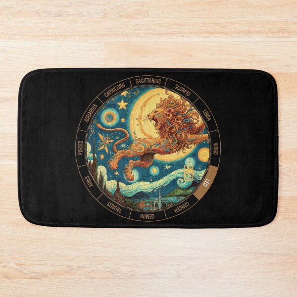 Aperçu de l'œuvre ZODIAQUE Lion - LEO Astrologique - LEO - Signe du ZODIAQUE - Style Van Gogh - 13 créée et vendue par ArtProjectShop.