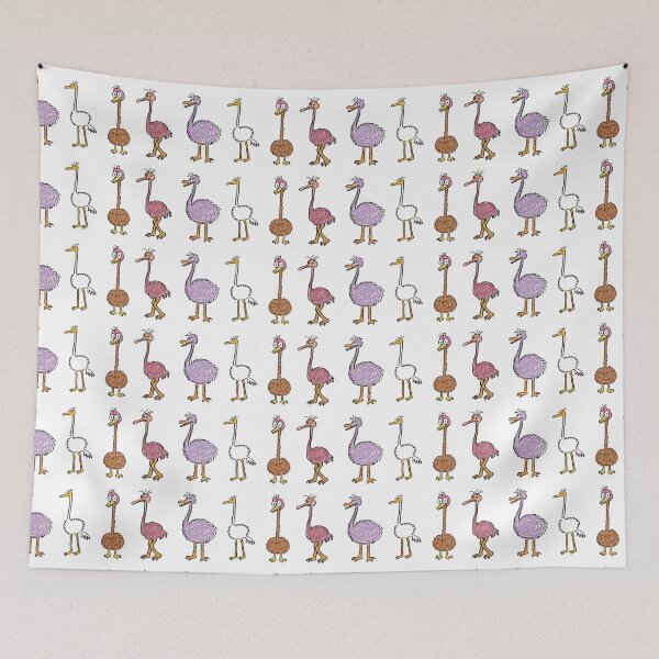 Item preview, crayon ostrich animals designed and sold by FORPOTATOPARTY.