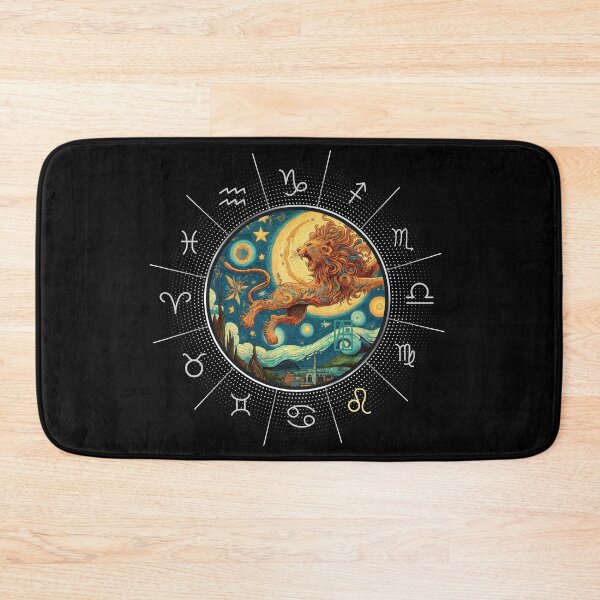 Aperçu de l'œuvre ZODIAQUE Lion - LEO Astrologique - LEO - Signe du ZODIAQUE - Style Van Gogh - 14 créée et vendue par ArtProjectShop.