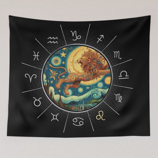 Item preview, ZODIAC Leo - Astrological LEO - LEO - ZODIAC sign - Van Gogh style - 14 designed and sold by ArtProjectShop.