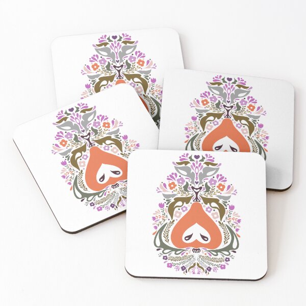 Item preview, Pear Folk Art Print Fruit Print Nordic Art  designed and sold by NayaChu.