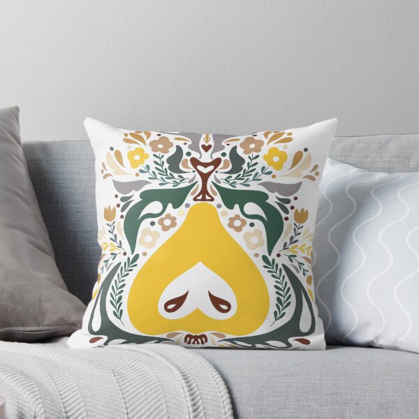 Item preview, Pear Folk Art Print Fruit Print Nordic Art  designed and sold by NayaChu.