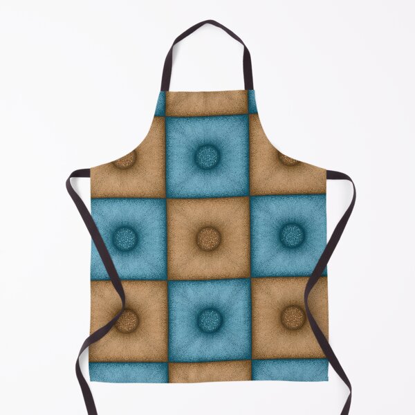 Item preview, Chess pattern from "Pouf" tiles the color of sand and light blue designed and sold by Cherevan.