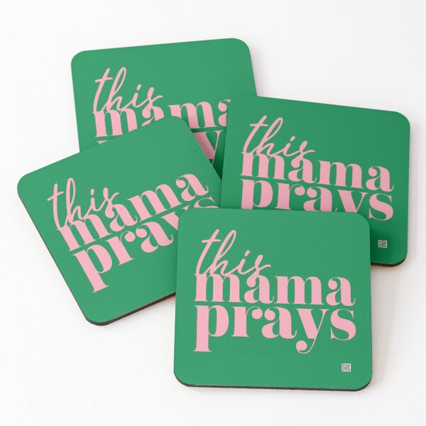 Item preview, This Mama Prays (Pink & Green) designed and sold by Goody-Girls.