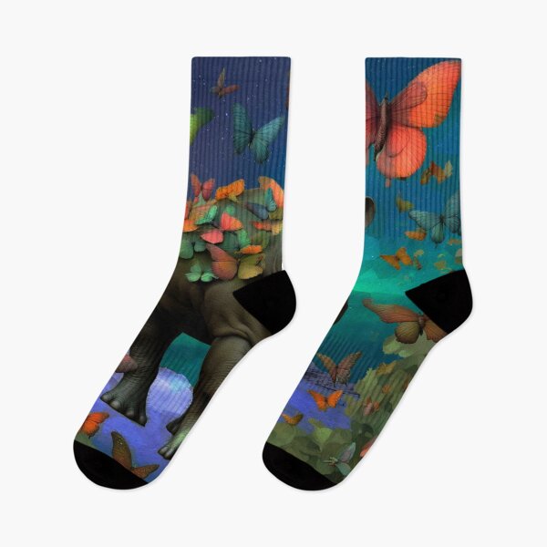 Item preview, The Hippo and the butterflies v2 designed and sold by Helios Be. Lavsh.