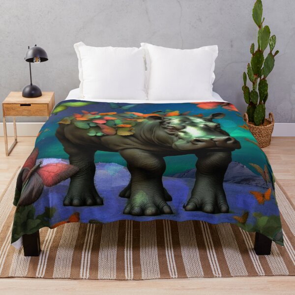 Item preview, The Hippo and the butterflies v2 designed and sold by Helios Be. Lavsh.